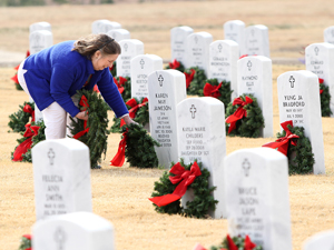 Wreaths honor the fallen